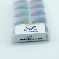Plaquettes de tournage CNC JUCHANG WNMG080404-TM/WNMG080408-TM, inserts en carbure spéciaux OEM pour tournage d'acier, outil de tournage CVD/PVD