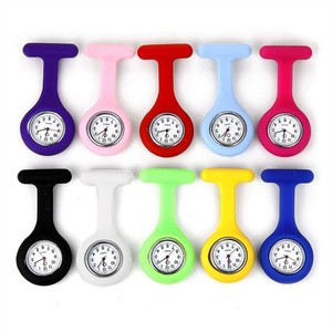 New Arrival Promotional Custom <strong>Silicone</strong> Waterproof Doctor Pocket <strong>Watches</strong> Clip Hang Medicine Clock With Timer - Product Image 1