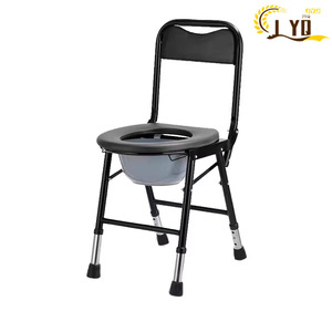 Portable Foldable Toilet Chair For Elderly And Pregnant Adults With Removable Basin And Armrests - Product Image 2