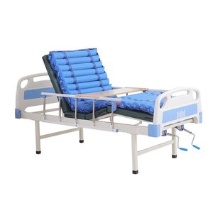 2 <strong>Cranks</strong> Hospital Bed Manual Hospital Bed With Air Mattress and Dining <strong>Table</strong> - Product Image 1