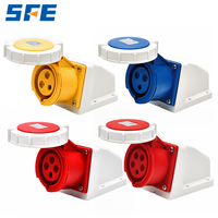 Prise et Fiche Industrielles SFE Deuxième Génération IP44 IP67 16A 32A 63A 125A 220-415V 6H 2P+E 3/4/5 Broches