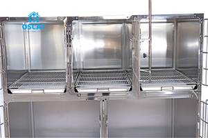 Equipo Veterinario OSCAT EC-3, Jaula para Perros de 5 Puertas, Material de Acero Inoxidable 304, Antiácido y Antioxidante - Product Image 3