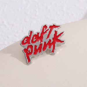 Pin de Esmalte Clásico de la Banda <span class=keywords><strong>Daft</strong></span> <span class=keywords><strong>Punk</strong></span>, Insignia de Aleación con el Logotipo de la Banda de Música Electrónica, para Fiestas - Product Image 3