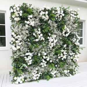 促销活动购买更多节省更多人造花墙壁婚礼装饰 - Product Image 4