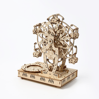 Vente en gros de modèles de puzzle 3D en bois, modèle de grande roue, puzzles 3D en bois à faire soi-même pour adultes, artisanat fait main, décoration, cadeau