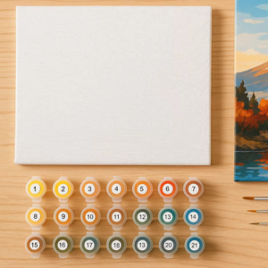 Decoración de Pared de Retratos Europeos Modernos al por Mayor, Pintura por Números para Pintar uno Mismo, Pintura al Óleo para Niños y Adultos, Decoración del Hogar - Product Image 1