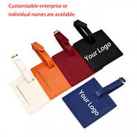 Étiquettes de bagage en cuir véritable style élite professionnel, étiquettes de valise personnalisées, style carte d'embarquement carrée, cadeaux avec impression de logo