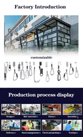 GUOFENG Assemblage de câble métallique sur mesure en acier galvanisé, Cordon de sécurité anti-chute pour outils, avec œillet terminal à boule pour l'escalade, OEM