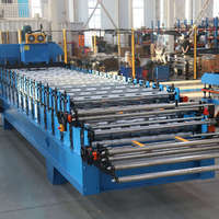 Machine automatique de formage de tôles de toiture, machine de fabrication de tuiles trapézoïdales et de tuiles Q colorées pour panneaux en zinc