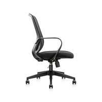 Chaise de patron ergonomique moderne en maille Chaise pivotante de bureau réglable Ascenseur Chaises d'invité de personnel de salle de réunion