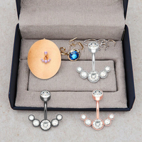 Cluster nombril anneaux acier chirurgical ventre Piercing bijoux mode femmes nombril anneau sexe corps bijoux en gros