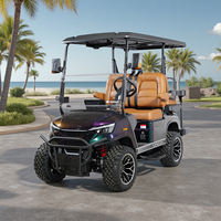 Voiturette de golf électrique DC-H-F2+2, modèle de chasse rehaussé d'usine, 4 places, personnalisable avec NFC, produits en gros
