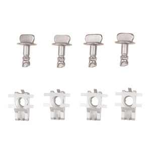 Ford Engine Hood Mounting <b>Brackets</b> Thumb Pins Screws Nuts Alloy Steel 4501 BB5Z-00817-A - Product Image 1