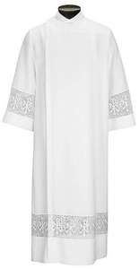 Custom Logo Design Unisex White Priest <strong>Cassock</strong> <strong>Robe</strong> Fit Traditional Church Clergy Wear High Quality 100% Polyester Matte Finish - Product Image 6