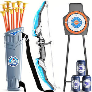 Set giocattolo con arco e freccia di balestra per bambini-bersaglio per tiro con l'arco per principianti con ventose professionali per ragazzi - Product Image 4