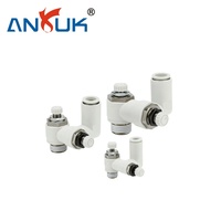 ANRUK KLA1 avec capuchon anti-poussière, type droit, 10 bars, pour ligne d'assemblage, régulateur de débit d'air de qualité industrielle