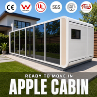 Maison préfabriquée modulaire de style Wabi Sabi, type Apple Cabin, pour une esthétique japonaise, une nature tranquille, un séjour de retraite en pleine nature
