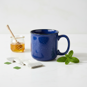 أكواب مخصصة منقطة للتخييم مع طباعة الشعار، سعة 14 و15 أونصة، أكواب سيراميك مخصصة للقهوة في الهواء الطلق كهدية - Product Image 5