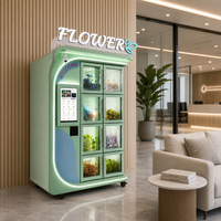 Distributeur automatique intelligent de fleurs avec écran tactile, casier à bouquets en libre-service pour centres commerciaux, hôtels et espaces publics