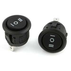 KCD1-105 3 Pins Chuyển 23 Mét Kích Thước Vòng T85 6A 250VAC Kcd1 Rocker Chuyển <span class=keywords><strong>On</strong></span> <span class=keywords><strong>Off</strong></span> <span class=keywords><strong>On</strong></span> 3 Vị Trí Rocker Chuyển Đổi - Product Image 1