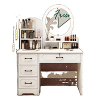 Table de toilette pour chambre à coucher, table de maquillage pour célébrités d'Internet, économique, simple, petit appartement, moderne, style européen, luxe léger