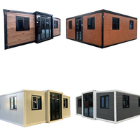 Maisons préfabriquées en conteneurs d'acier, expédition directe d'usine, maisons miniatures extensibles modernes, Shandong