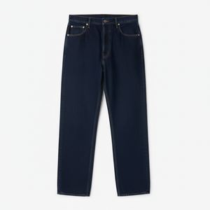 Pantalones vaqueros holgados para hombre Color sólido Casual pierna ancha Y2k Jeans de mezclilla Loose Fit Vintage Plain Streetwear Pantalones con bolsillos - Product Image 1