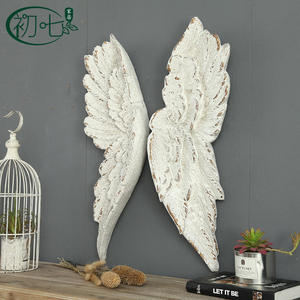 Decoración de Pared con Alas de Ángel, Color Blanco Desgastado, Decoración para el Hogar, Artículos Colgantes, Boda, Cafetería, Casa de Huéspedes - Product Image 2