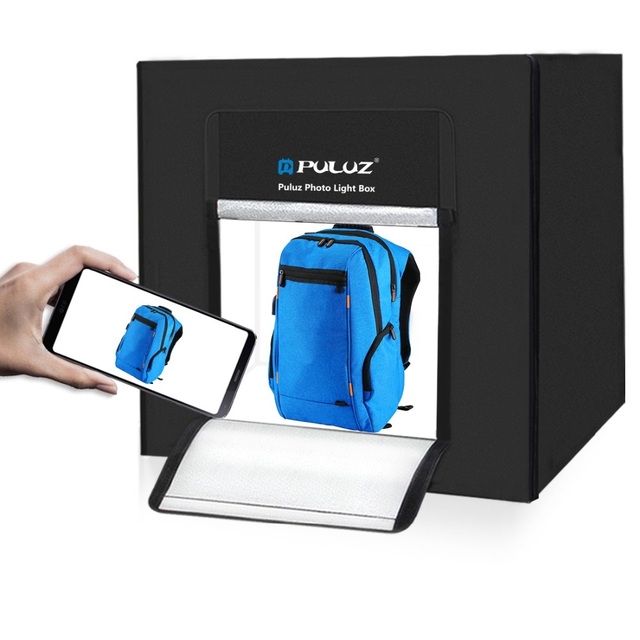 Top Quality Foldable Lightbox Photo Studio Photography Box PULUZ 80x80x 80cm LED Photo Light Studio Shooting Tent