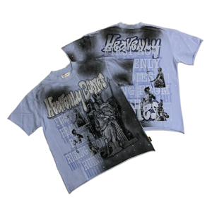 T-shirt personnalisé pour homme, 100% coton, poids lourd, uni, haute qualité, 240 GSM, coupe ample, streetwear, unisexe, col rond - Product Image 1