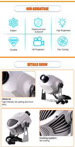 Ngoài trời 150 Wát biểu tượng tùy chỉnh gobo hình ảnh chiếu IP66 ngoài trời xoay LED quảng cáo chiếu ánh sáng - Product Image 4