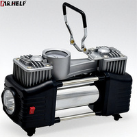 Compresseur d'air portable à double cylindre pour voiture, pompe à air haute pression pour gonflage des pneus, utilisation automobile