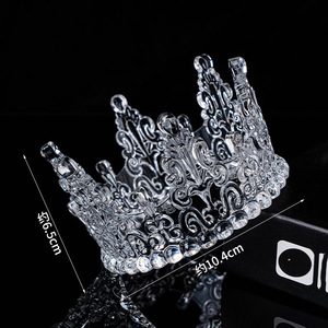 Corona Di Cristallo Argento Per Donna, Tiara Da Sposa O Compleanno, Elegante E Leggera, Ideale Per Matrimoni E Feste Di Principessa