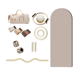 Kit de <span class=keywords><strong>Pilates</strong></span> personnalisé pour femmes, marron, avec haltères en silicone, anneau de <span class=keywords><strong>Pilates</strong></span>, poids de cheville, tapis de yoga et anneau de <span class=keywords><strong>Pilates</strong></span> lesté - Product Image 1