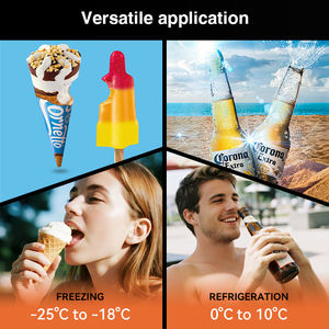 Meisda SD105 대용량 직립 냉동고 슈퍼마켓 유리문이있는 디스플레이 냉동고 사용 - Product Image 6