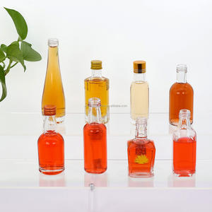 Bouteilles en verre miniatures portables anti-fuite réutilisables transparentes pour les voyages, les bars en plein air, les mariages, les dégustations, les cadeaux et les fournitures - Product Image 2