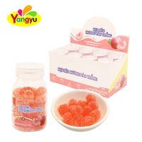 Sugar Coated Gummy Candy Peach Grape Fruit Flavor Soft Candy
