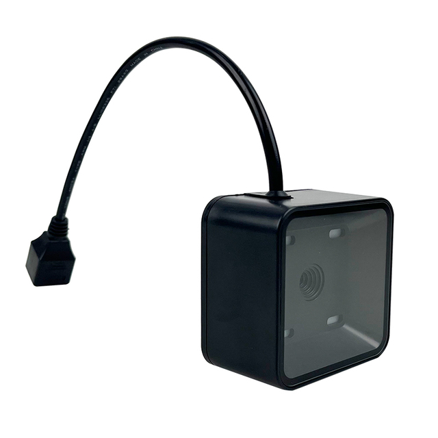 Hot Sale Factory Direct Price ABS+PC Wired Store Cashier Stationary Barcode Scanner USB/RS232 Interface 1 Year Warranty in Stock
