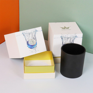 Custom Square Eco-Friendly Recyclable Gold Foil Gift <b>Box</b> for Scented Candles with Reusable Craft Paper Packaging - Product Image 4