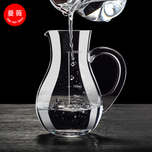 Logo personnalisé Diviseur de verre à vin blanc Distributeur de vin Pichet à liqueur avec bec verseur et balance Petit Soju Maotai Carafe avec poignée - Product Image 3