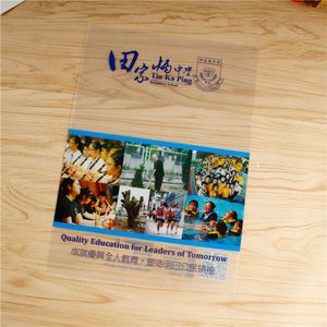 Carpeta de Archivo Transparente en Forma de L, Personalizada, de Plástico PP/PVC A4, para Suministros de Oficina, con Bolsillo Frontal - Product Image 6
