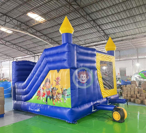 Château Gonflable Commercial Combo avec Toboggan pour Fêtes, Structure de Saut et de Rebond pour Enfants - Product Image 3