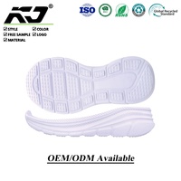 Semelle de chaussure tout en EVA, taille 26-41, avec logo personnalisé, entièrement blanche, confort nuageux, pour baskets athleisure, résistance à l'abrasion