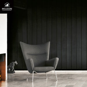 Cánh Ghế Ghế Bành khách sạn Mô hình phòng đơn giản đặc biệt hình tối giản Bắc Âu giải trí duy nhất thiết kế tùy chỉnh ghế sofa kim loại - Product Image 3