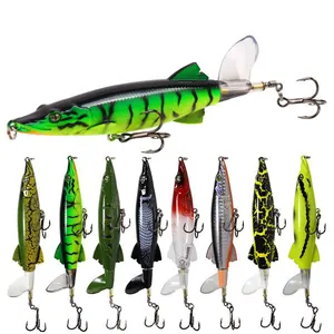 13cm/16g new cayman plastic hard baits saltwater top water pencil popper whopper plopper fishing lure