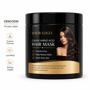 Crème capillaire professionnelle de luxe biologique naturelle au <span class=keywords><strong>caviar</strong></span> et aux acides aminés pour la réparation et le lissage des cheveux - Product Image 1