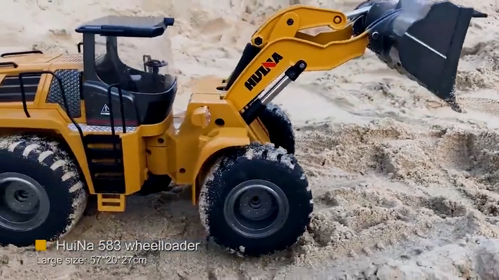 Huina 1583 V4 2.4G 1/14 10CH 合金製 メタル ホイールローダー モデル