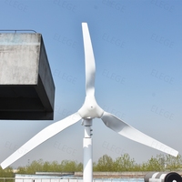 Éolienne Résidentielle Personnalisée Elege de 1kW à 10kW à Axe Horizontal, Éolienne 12V 24V 48V, Système de Génération d'Énergie Éolienne pour Toit de Maison