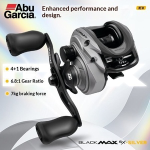 <span class=keywords><strong>Moulinet</strong></span> de pêche à lancer <span class=keywords><strong>ABU</strong></span> BLACKMAXSX B6 pour gaucher, <span class=keywords><strong>moulinet</strong></span> de lancer longue portée pour leurres, universel pour petits objets, Black-Fish - Product Image 1