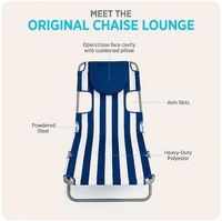 Chaise longue de plage pliable en acier réglable et portable de luxe pour la pêche et le camping en plein air